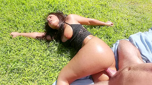 Hot Latin Hottie's XXX Lawn Fun! Fiery and Wild