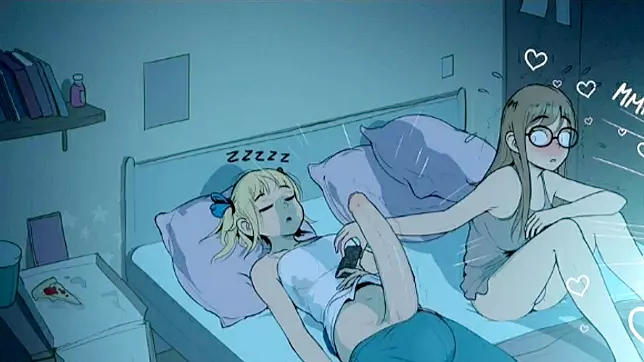 Futa dickgirl's steamy sleepover romp in XXX video!