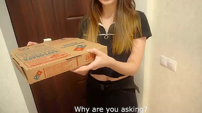 Pizza Delivery Girl Gets Pounded with a Huge D*ck and Cums Hard, XXX!