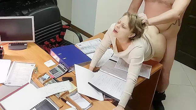 Wild MILF Fucks on Boss's Desk as Total Whore for XXX Pleasure!