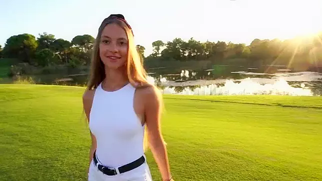 Busty Young Woman Gets Hard Dicked After Golfing - XXX Porn Video