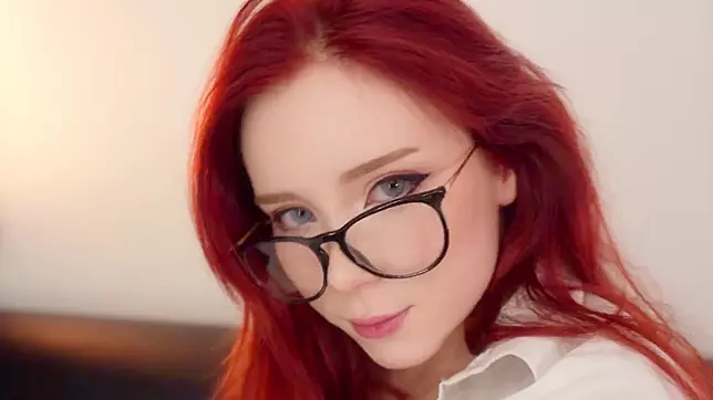 Sexy Russian Secretary Deepthroats Big Cock, Gets Cum on Tits, XXX Video