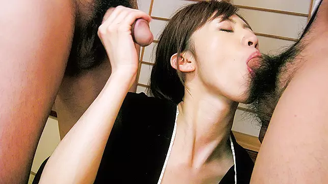 Hanai Kanon in Kinky Group Action, Suction Like a Fucking Pro, Hot-as-Hell Scene