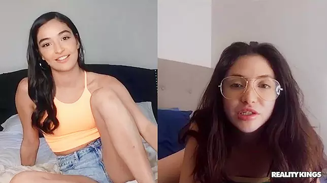 Emily and Jane's Intense Face-to-Face Encounter, a Wild Threesome Adventure.