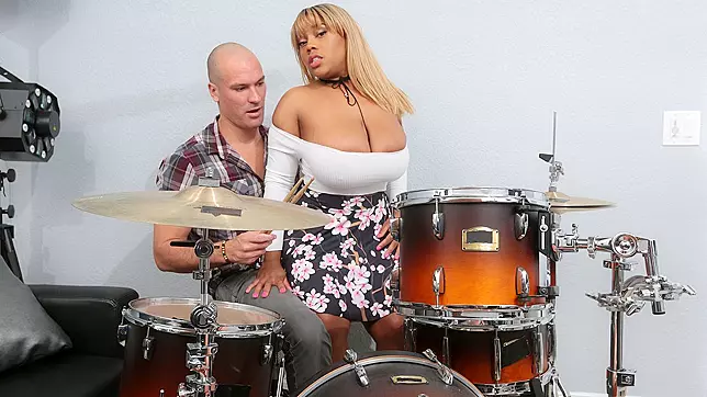 Busty Babe's Wild Adventure — Big Boobs Bouncing in Intense Gangbang Fuckfest.