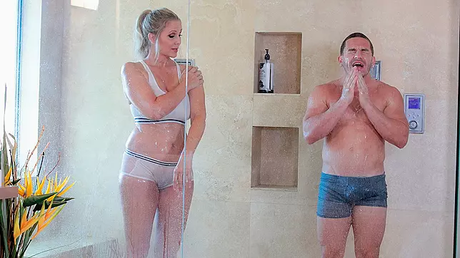 Fucking The Stepson In The Shower