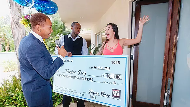 Karlee Grey Takes On Two Monsters
