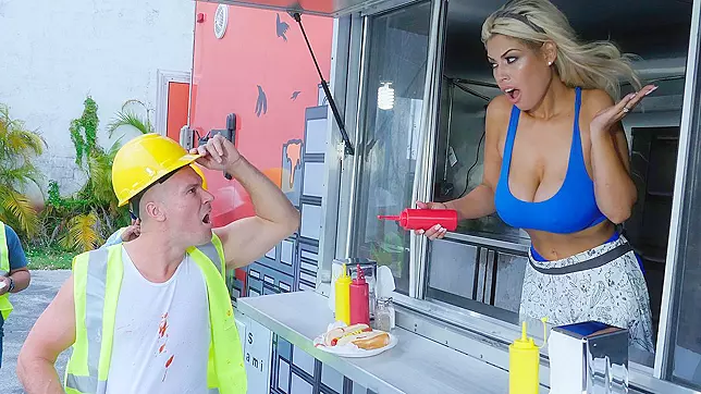 Bridgette B Serves A Pair Of Huge Tits