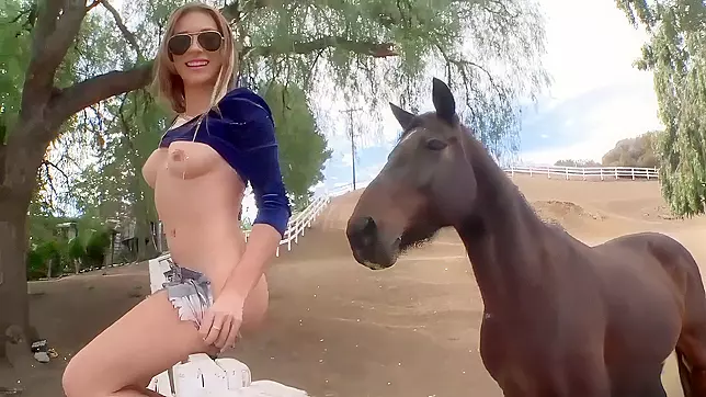 Wild babe is a farmer's wife anal fucked until she cums