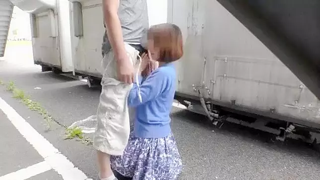 Whorish Little Japanese Bitch Breathless from Truck Driver's Dick