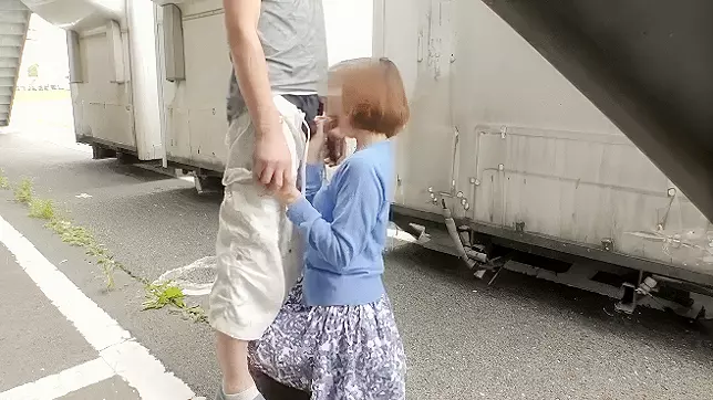 Whorish Little Japanese Bitch Breathless from Truck Driver's Dick