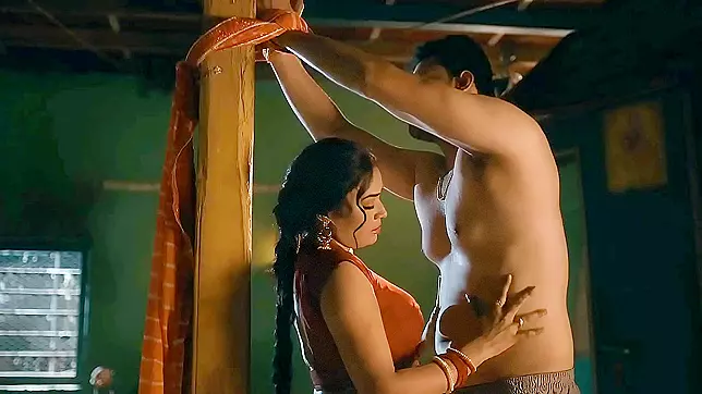 Indian hot sexy bhabi give punishment the young slave guy! Hindi audio