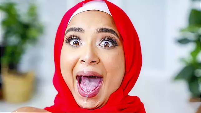 The clash of cultures led an American dude and his Arab girlfriend in a hijab to intense anal sex