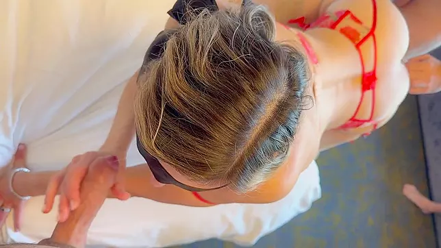 Experience the Sensuality of a Blindfolded Three-way with a Luscious Wife's Facial