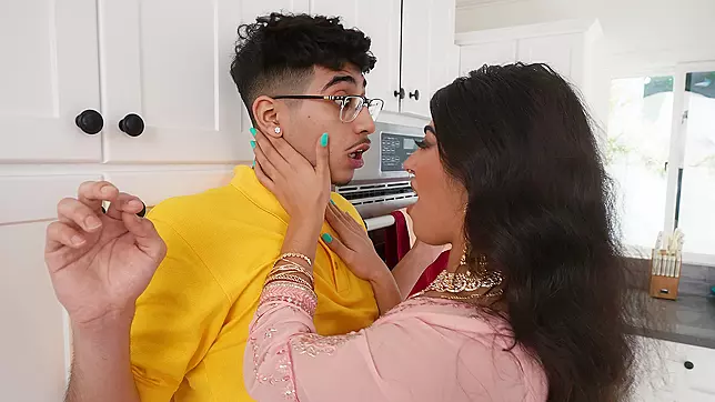 Jasmine Sherni, Pakistani Enchantress Sucks and Fucks Big Dick Her BF Sister