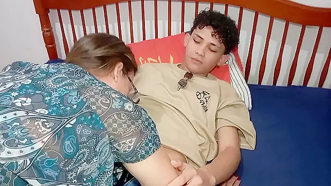 My stepfather's mother made me clean the house and I fucked her