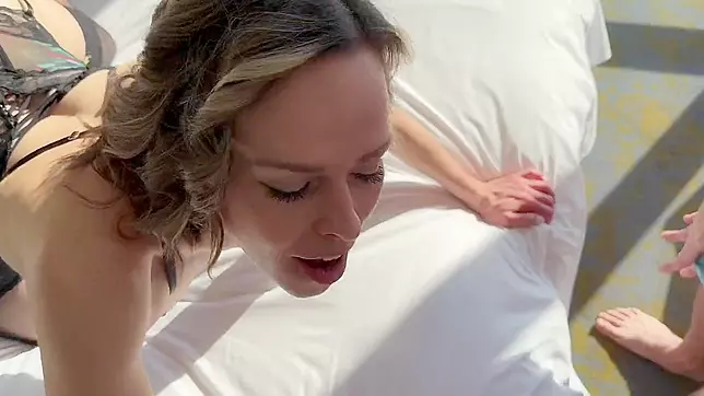 Filthy Wife Fucked in Both Holes by Husband & Friend in Hotel Window – Extreme Anal!
