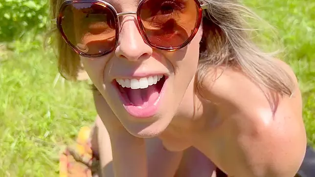 Wife Fucked and Creampied by Husband’s Friend in a Public Field While Hubby Watches!