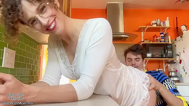 Curvy Stepmom Can’t Resist – Fucks Her Stepson Behind Husband’s Back on His Business Trip!