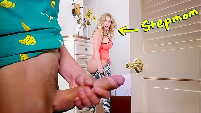 Sneaky Son Spies on PAWG Stepmom and Catches Her Panties Down - The Fucking Surprise of His Life