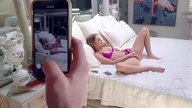Stepbro Spies on Stepsis Masturbate, Then Fucks Her Viciously Till She Cums