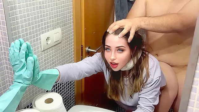 Dirty Bathroom Sex with Stepdad – He Fucks Me So Good, I'm Always Horny for More
