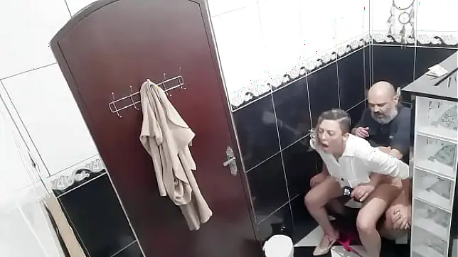 Paying To Film Lesbians Fucking In The Bar Bathroom
