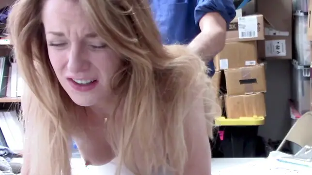 Blonde haired minx Kate Kenzi gets punished with fierce cock