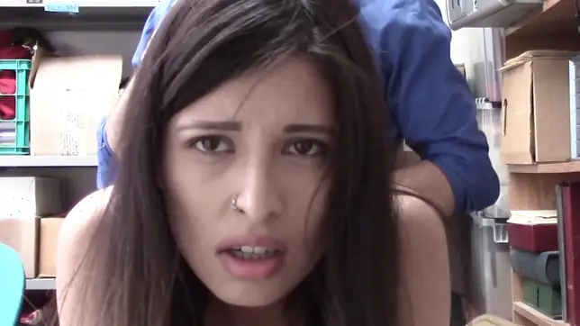 Petite brunette Jasmine Gomez *** to have sex with kinky LP officer