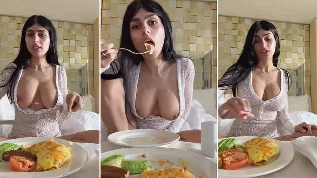 Mia Khalifa Morning Breakfast Homemade Video