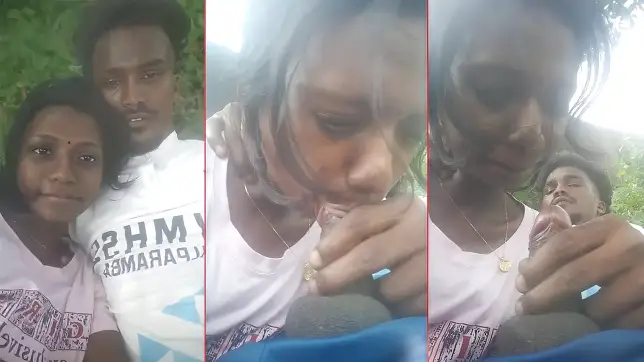 Adventurous Young Indian Sister Thrills Her Boyfriend with Steamy Outdoor Blowjob