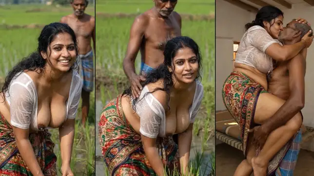 Thick Country MILF With Massive Tits Strips Buck Naked In The Cornfield For Fun