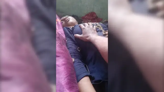 Pervy Brother Beats His Meat While Spying On His Desi Sis's Naked Tits As She Sleeps