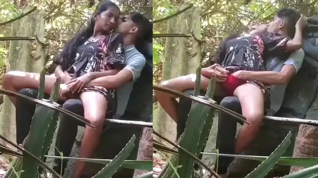 Leaked Spy Cam, Cheating Desi Wife Gets Her Pussy Wrecked by Lover in Jungle