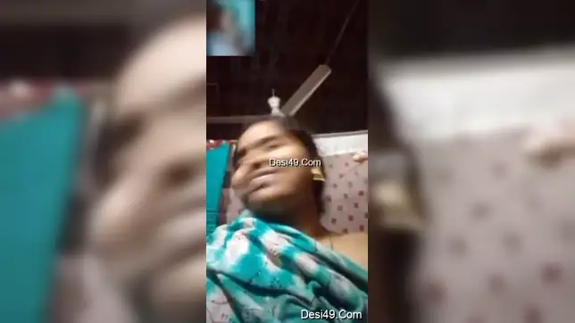 Lover is far away still he can see Desi cheater's wonderful titties