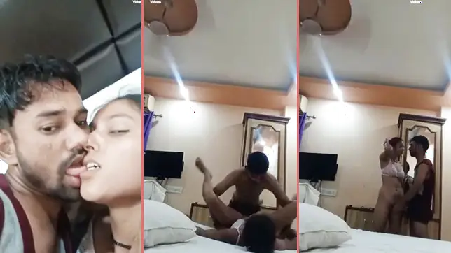 Horny Desi GF with massive tits takes dick in mouth & pussy over & over on leaked MMS tape