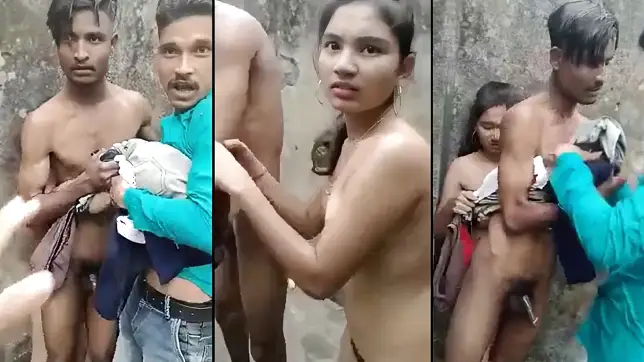 Leaked Desi MMS! Young and Sexy Police Officer’s Daughter Fucked Hard, Caught by Villagers
