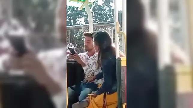 Unsuspecting Indian girl gives boyfriend handjob but the voyeur films it