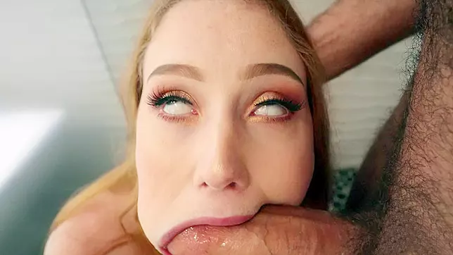 Unleash Yourself with Arietta Adams' Blowjob on Chad White's Huge Cock!