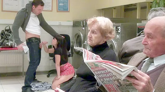 Ava Dalush in Hot Laundromat Blowjob - Sensual Suction and Cum Explosion!