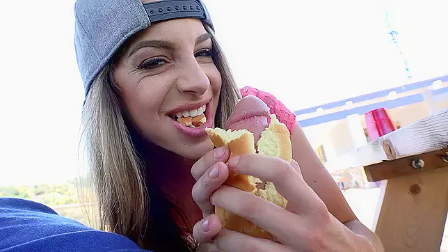 Ultimate Pleasure ~ Teen Kimmy Granger Sucks Cock Outdoors
