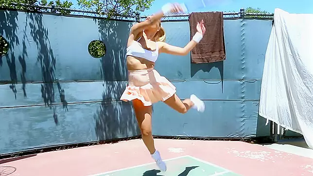 Pornstar Natalia Starr's Seductive Tennis Game with Horny Coach in XXX Video