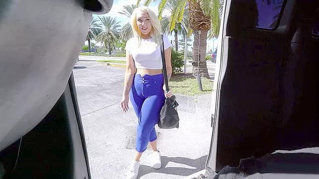MILF has doubts about getting into van being afraid of XXX act on cam