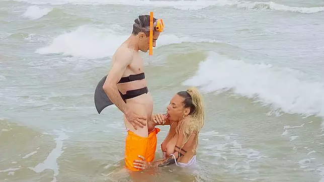 Sultry Lola Emme Gives Mind-Blowing Blowjob to Jordi in X-Rated Oceanic Adventure