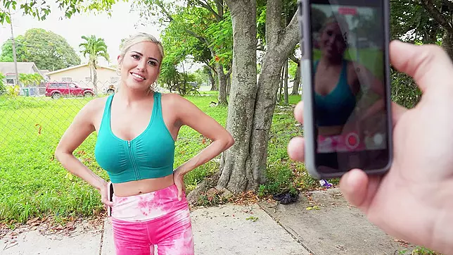 Insatiable Caitlin Bell Gets Picked Up for Steamy XXX Action Outdoors