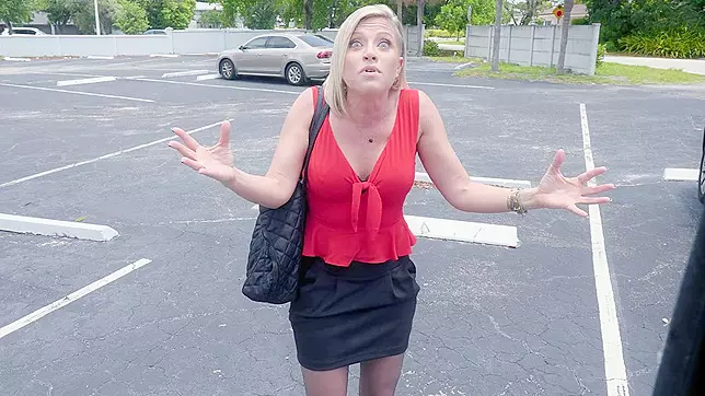 Sultry Blonde Mom, Kaylynn Keys, Gets Picked Up on Street for Intense XXX Video