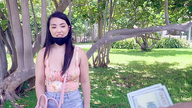 Asian Mina Moon's Outdoor Sexual Encounter, XXX Video