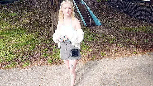 Pickup Fever ~ Carrie Sage Getting Picked Up Outdoors in XXX Video