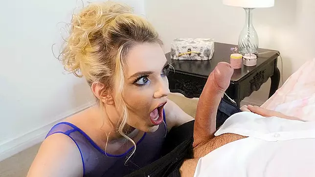 Kenna James is sucking cock and licking balls