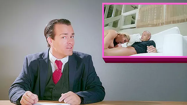Blonde Jessa Rhodes orally serves Xander Corvus